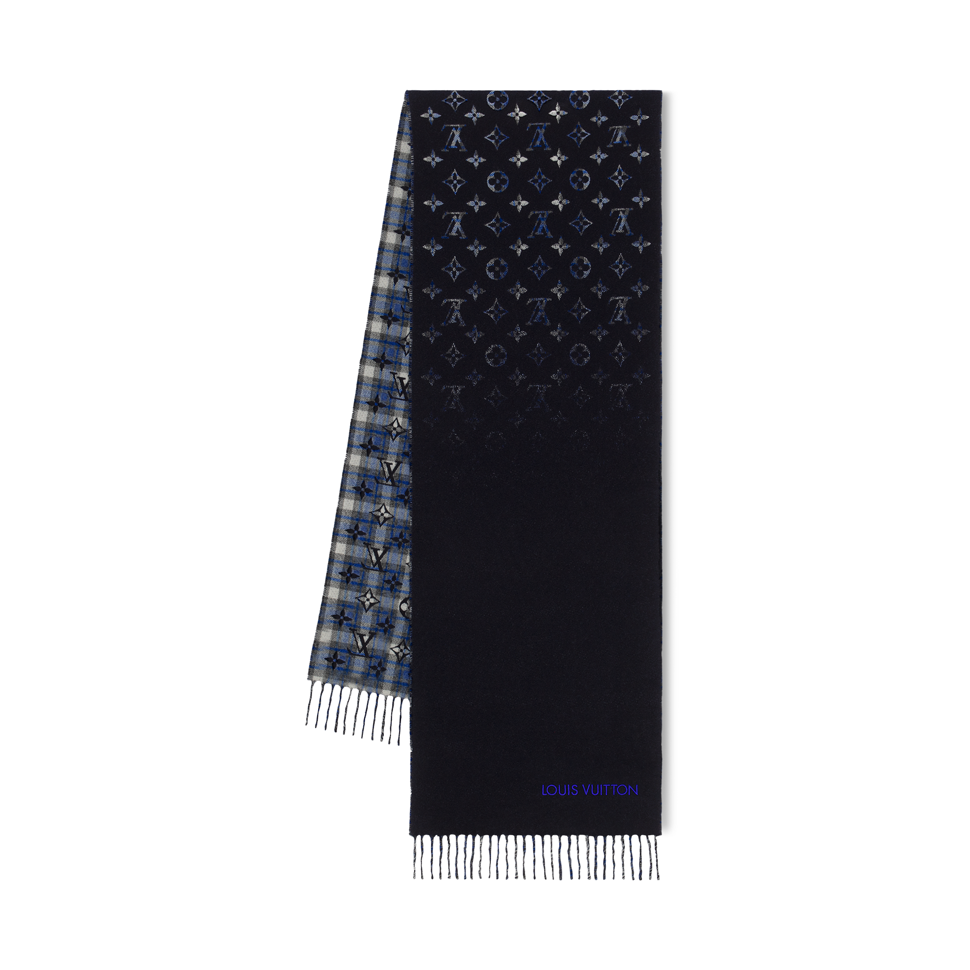 Monogram Gradient Tartan City Scarf S00 - Holiday Gifts - Holiday